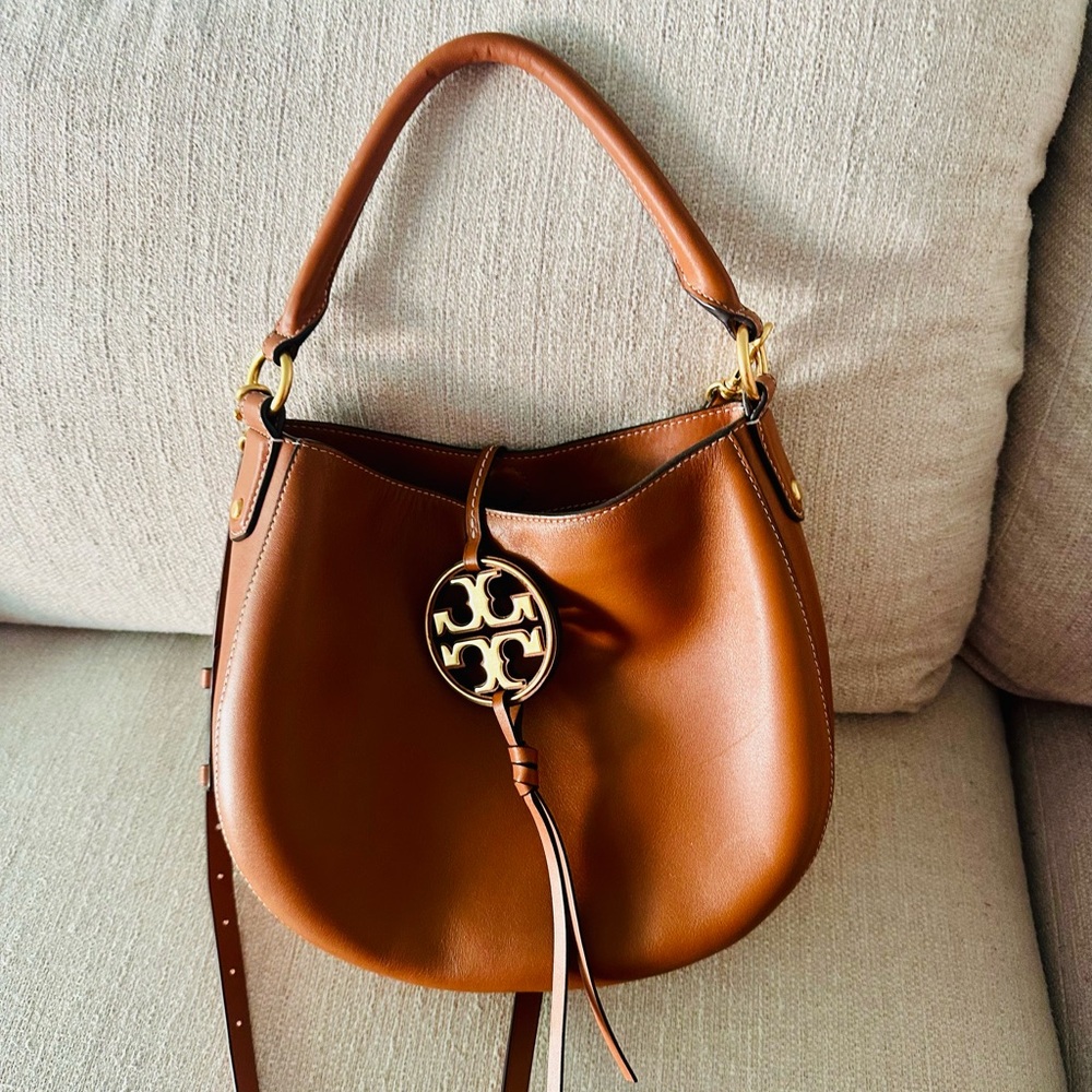 Tory Burch Tan Leather Shoulder Bag